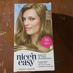 7C Clairol Nice'n Easy Cool Blonde Hair Color
